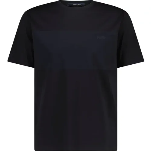 T-Shirt aus Material-Mix , Herren, Größe: L - Herno - Modalova