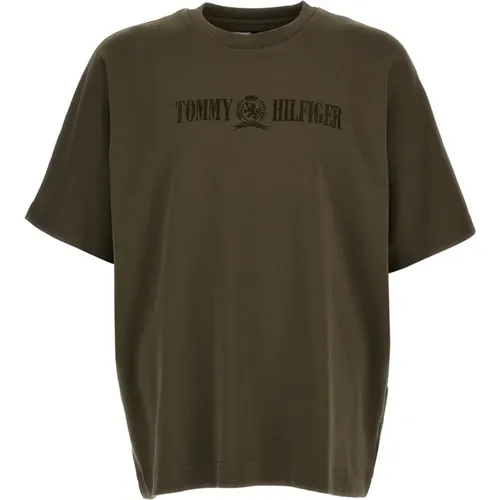 T-Shirts , Herren, Größe: L - Tommy Hilfiger - Modalova