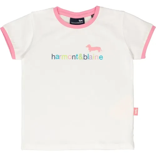 Multicolor Logo Print T-shirt - Harmont & Blaine - Modalova