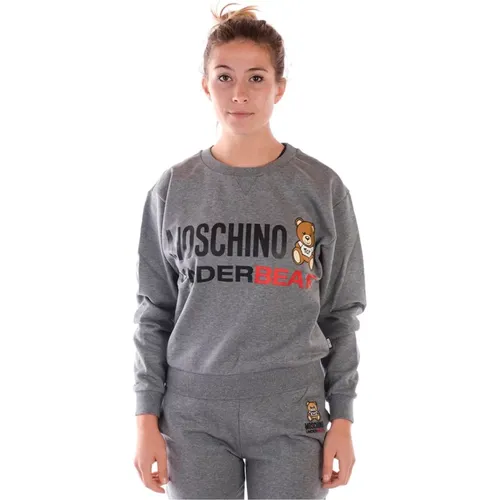 Kapuzenpullover , Damen, Größe: M - Moschino - Modalova