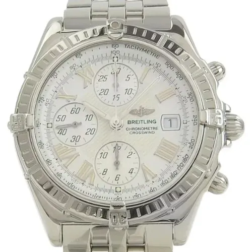 Pre-owned Stainless Steel watches , female, Sizes: ONE SIZE - Breitling Pre-owned - Modalova