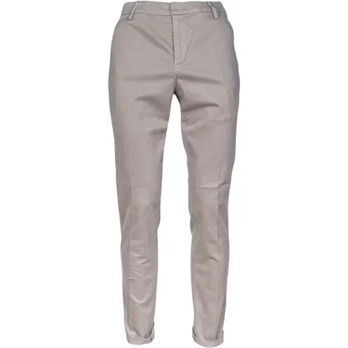 Herren Chino Hose. Slim Fit. Niedrige Taille. Mittelschwerer Gabardine. Hergestellt in Italien. , Herren, Größe: W38 - Dondup - Modalova