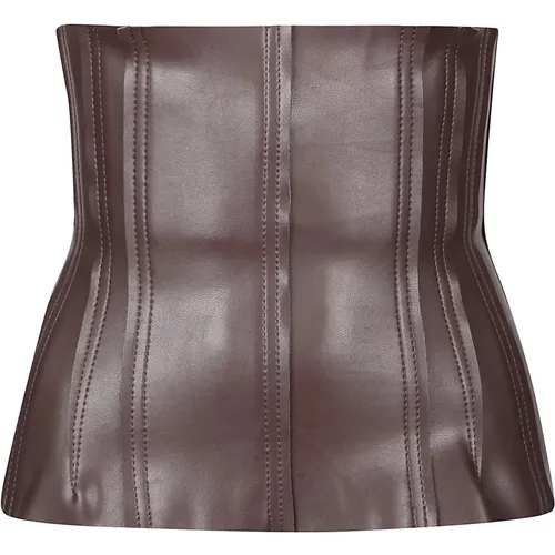 Chocolate Grace Corset , female, Sizes: M, L - Norma Kamali - Modalova