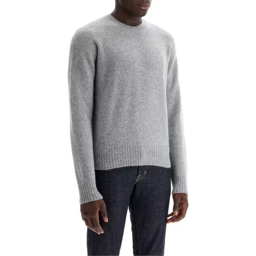 Luxury Cashmere Crewneck Pullover , male, Sizes: L - Tom Ford - Modalova