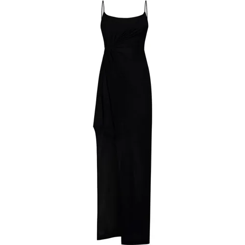 Schwarzes Kleid mit Twist , Damen, Größe: M - pinko - Modalova