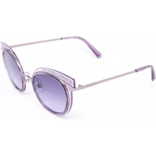 Viola Metall und Kunststoff Sonnenbrille - Swarovski - Modalova