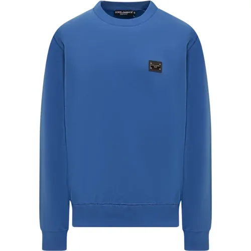 Klassischer Crewneck Sweatshirt , Herren, Größe: M - Dolce & Gabbana - Modalova