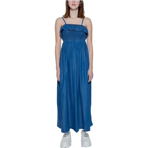 Langes Kleid Frühling/Sommer Kollektion , Damen, Größe: M - Only - Modalova