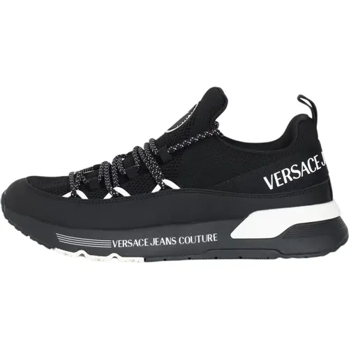 Logo Sneakers with Chunky Rubber Sole , male, Sizes: 9 UK, 8 UK - Versace Jeans Couture - Modalova