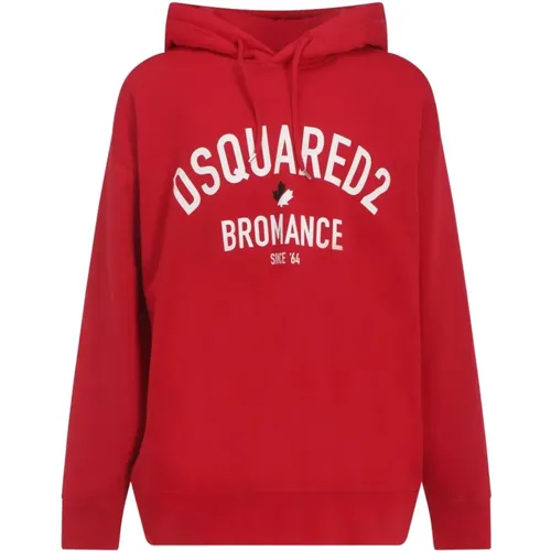 Oversized Hoodie Sweatshirt , male, Sizes: 2XL, M, L, XL - Dsquared2 - Modalova