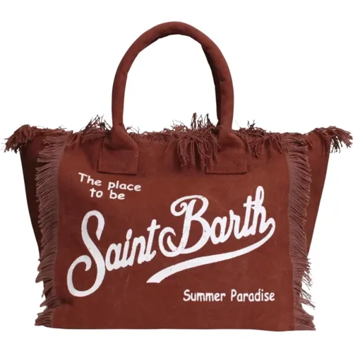Fringed Tote Bag , female, Sizes: ONE SIZE - MC2 Saint Barth - Modalova