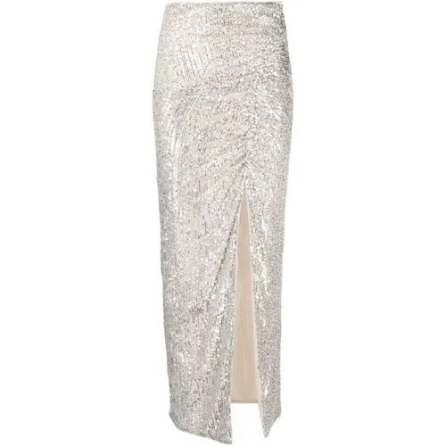 Sequin Maxi Skirt , female, Sizes: S, XS - Self Portrait - Modalova