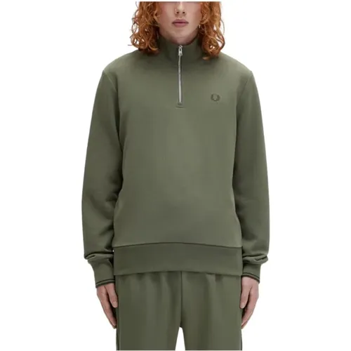 Ikonic Zip-Up Sweatshirt , Herren, Größe: S - Fred Perry - Modalova