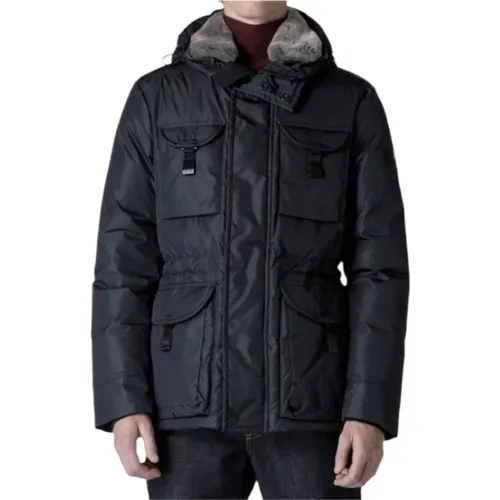 Urban Field Jacket with Fur Collar , male, Sizes: 2XL - Peuterey - Modalova