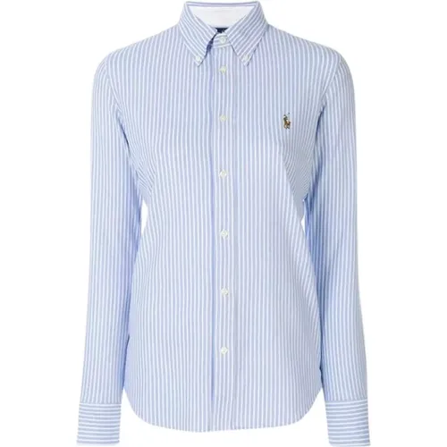 Gestreiftes Polo-Shirt , Damen, Größe: L - Ralph Lauren - Modalova