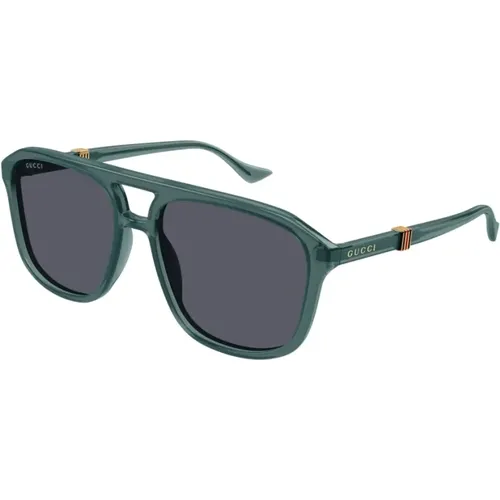 Luxury Sunglasses in Color 003 , male, Sizes: 57 MM - Gucci - Modalova