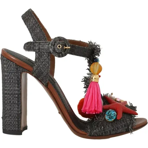 High Heel Sandalen , Damen, Größe: 35 EU - Dolce & Gabbana - Modalova