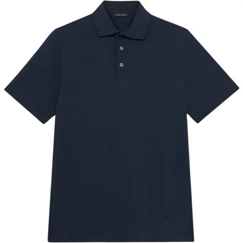 Marineblaues Baumwoll-Poloshirt , Herren, Größe: L - Brooks Brothers - Modalova