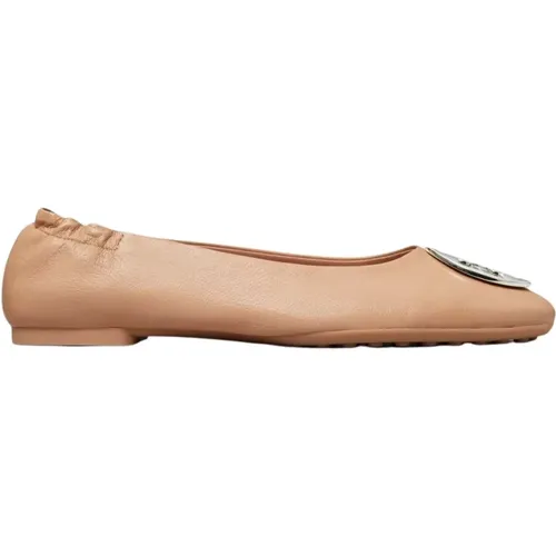 Claire Ballerina Flats - Sand , female, Sizes: 5 1/2 UK, 7 1/2 UK, 5 UK, 6 1/2 UK, 4 UK - TORY BURCH - Modalova