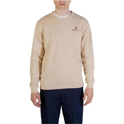 Baumwoll Hoodless Sweatshirt Frühling/Sommer Kollektion , Herren, Größe: S - Aquascutum - Modalova