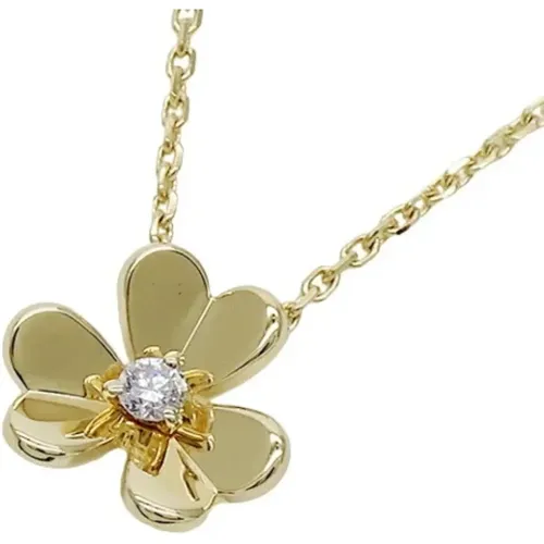 Flower Frivole Mini Diamond Necklace , female, Sizes: ONE SIZE - Van Cleef & Arpels Pre-owned - Modalova