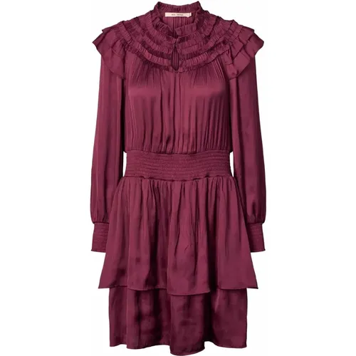 Flori Dress with Ruffles and Smock , female, Sizes: XL, 2XL - RUE de Femme - Modalova