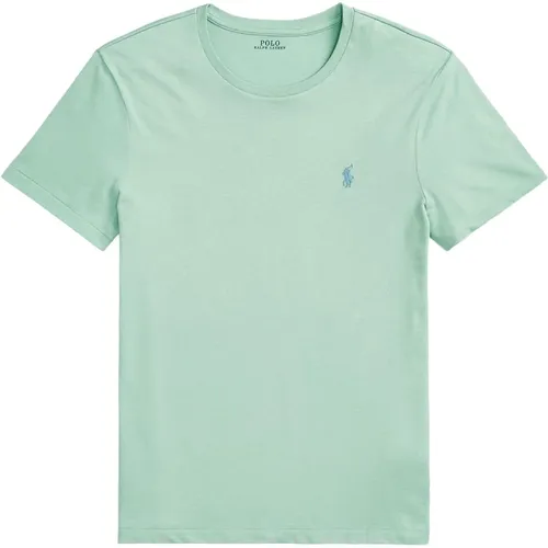 Embroidered Cotton T-Shirt Logo , male, Sizes: S, M, L - Ralph Lauren - Modalova