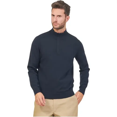Sweater with Hidden Zipper , male, Sizes: S - Hugo Boss - Modalova