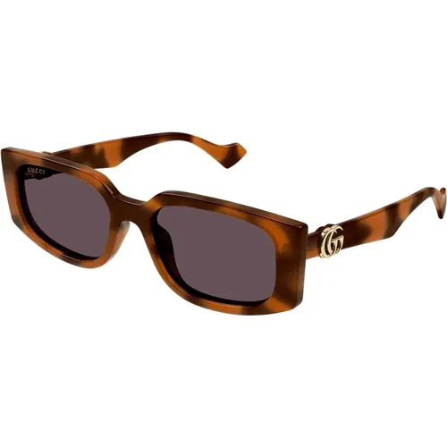 Stylish Rectangular Sunglasses , female, Sizes: 55 MM - Gucci - Modalova