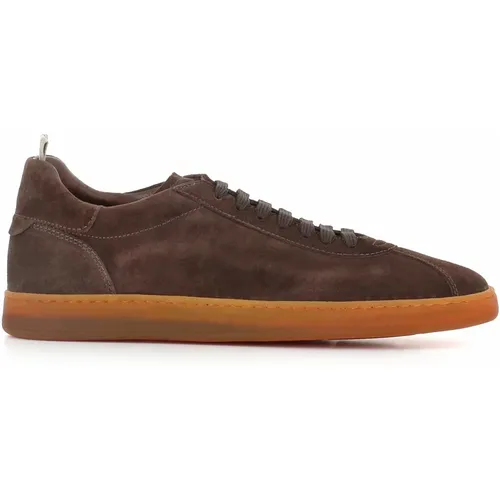 Dark Suede Sneakers , male, Sizes: 9 UK, 7 1/2 UK, 8 1/2 UK, 10 UK, 7 UK, 8 UK, 11 UK - Officine Creative - Modalova