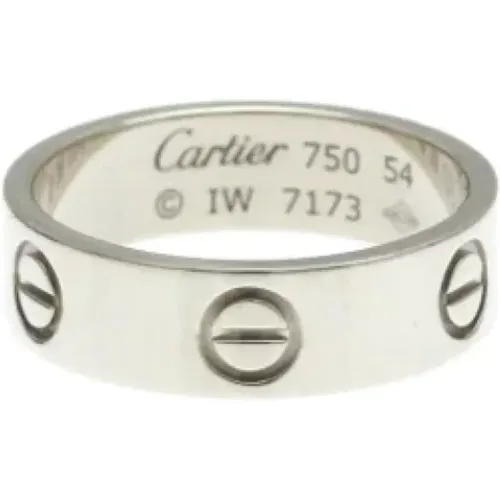 Pre-owned White Gold rings , female, Sizes: ONE SIZE - Cartier Vintage - Modalova