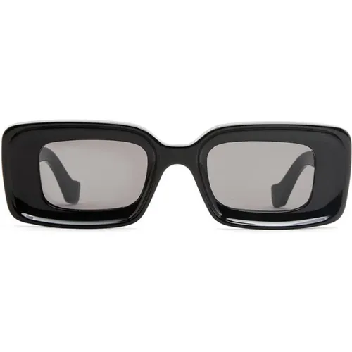 Rectangular Sunglasses with Grey Lens , female, Sizes: ONE SIZE - Loewe - Modalova