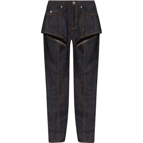 Jeans mit Ausschnitten - alexander mcqueen - Modalova