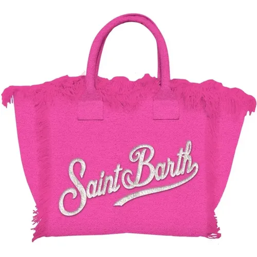 Colette Sponge Handbag with Fringes , female, Sizes: ONE SIZE - MC2 Saint Barth - Modalova