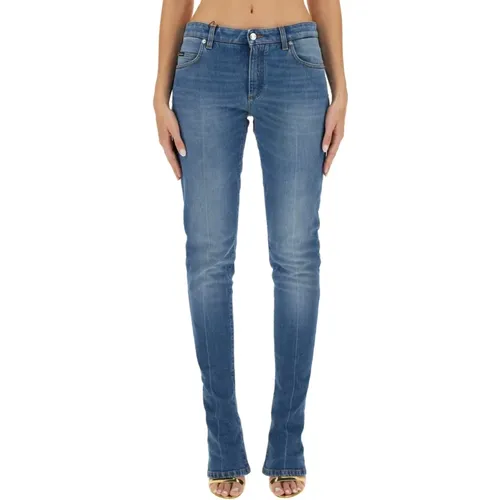 Slim Fit Denim Jeans , Damen, Größe: S - Dolce & Gabbana - Modalova