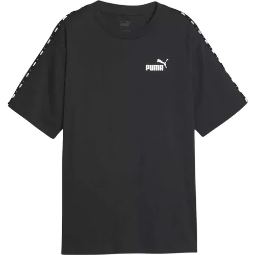 Ess Tape Tee T-shirt , Damen, Größe: M - Puma - Modalova