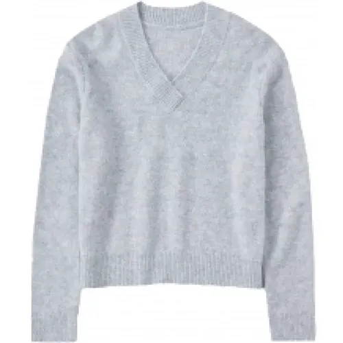 Weicher und warmer V-Ausschnitt Pullover , Damen, Größe: M - closed - Modalova
