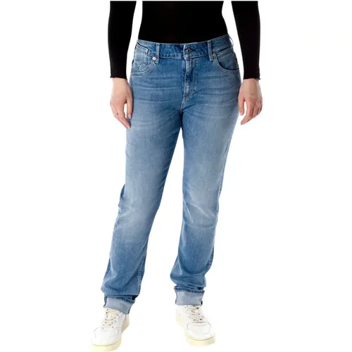 Marty Slim Boyfriend Mid Waist Jeans , Damen, Größe: W26 L28 - Replay - Modalova