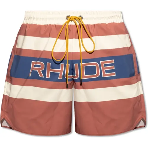 Shorts mit Logo , Herren, Größe: S - Rhude - Modalova