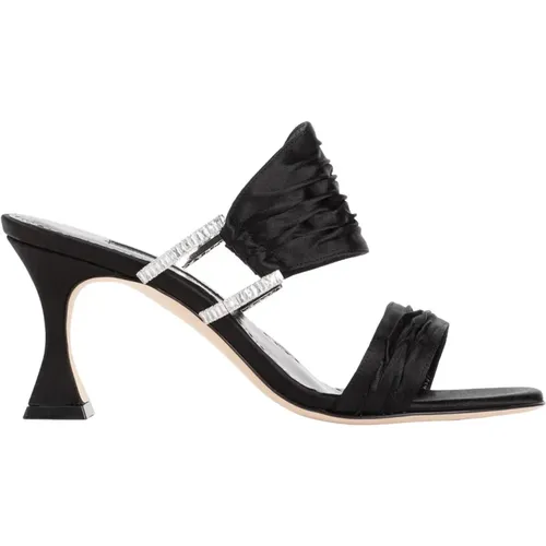 Satin Chinap Sandal , female, Sizes: 5 1/2 UK, 3 UK, 6 1/2 UK - Manolo Blahnik - Modalova