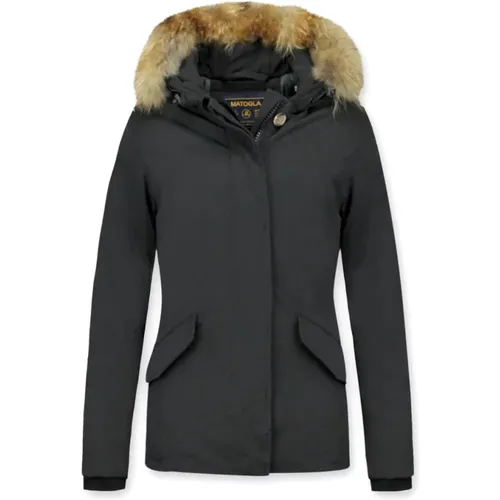 Fur Coats - Winter Coat for Women Wooly Short , female, Sizes: XL, L - Matogla - Modalova