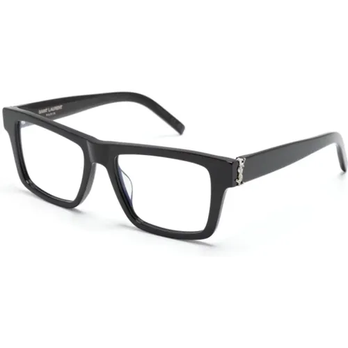 Schwarze Optische Brille für den Alltag , Herren, Größe: 52 MM - Saint Laurent - Modalova