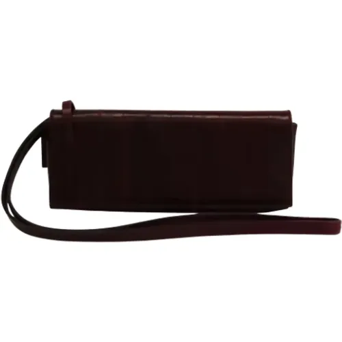 Pre-owned Burgundy Leather Gucci Clutch , female, Sizes: ONE SIZE - Gucci Vintage - Modalova
