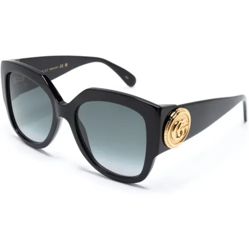 Schwarze Sonnenbrille Stilvoll Alltagstauglich , Damen, Größe: 54 MM - Gucci - Modalova