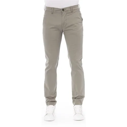 Chino Hose - Einfarbig - Trendy,Chino Hose Einfarbig Knopf Reißverschluss - Baldinini - Modalova