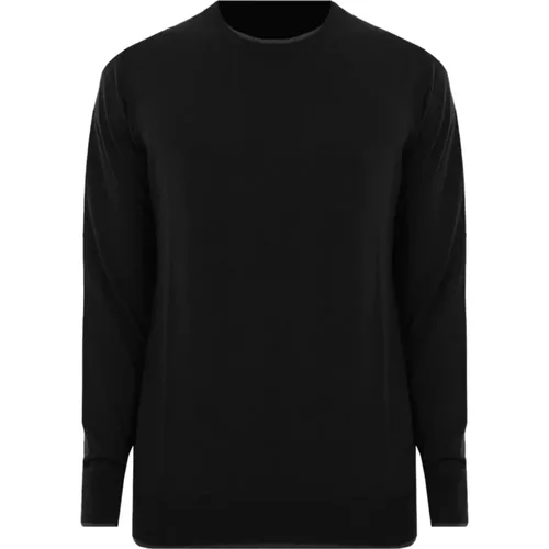 Schwarze Pullover für Männer , Herren, Größe: 2XL - Paolo Pecora - Modalova