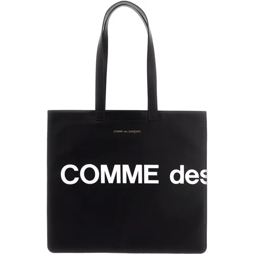 Logo Leather Tote Bag , female, Sizes: ONE SIZE - Comme des Garçons - Modalova