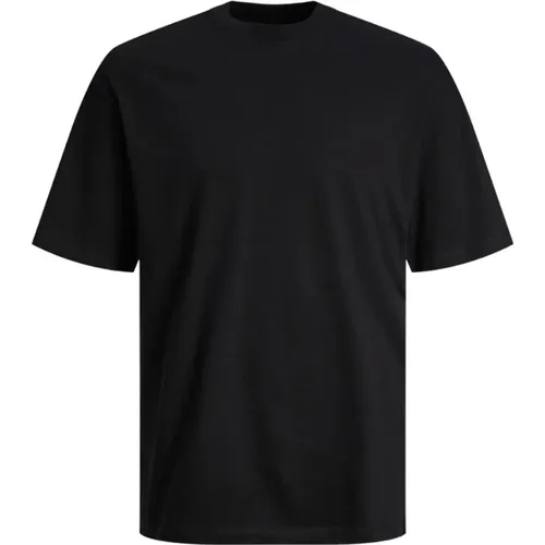 Basic Short Sleeve T-Shirt , male, Sizes: L - jack & jones - Modalova
