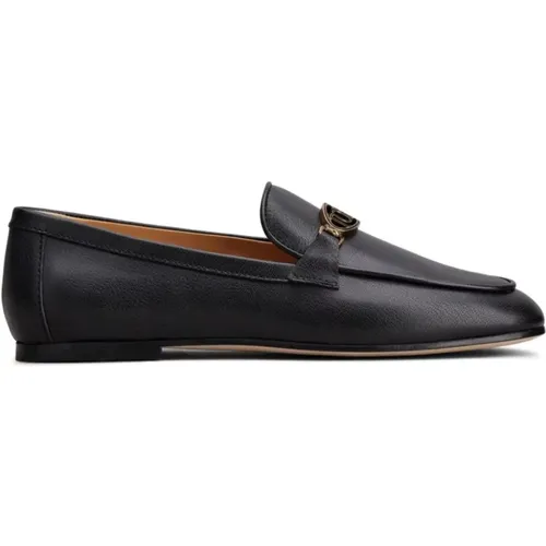 Leather Flat Shoes , female, Sizes: 6 1/2 UK, 2 1/2 UK, 8 UK, 3 UK, 3 1/2 UK, 4 1/2 UK, 5 1/2 UK, 6 UK, 5 UK, 4 UK, 7 UK - TOD'S - Modalova