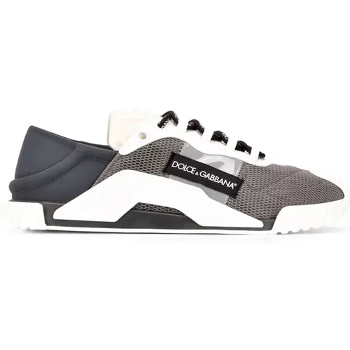 NS1 Grau und Off White Sneakers - Dolce & Gabbana - Modalova